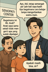 Komik Edukatif Kursus Cikupa Citra Raya Belajar Asyik