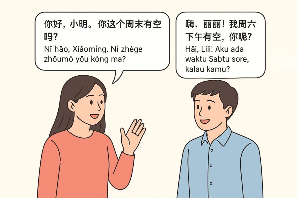 Cara membuat Janji dalam Bahasa Mandarin