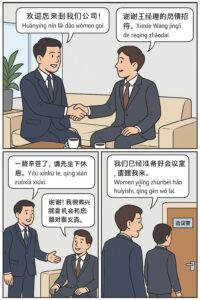 percakapan lengkap dialog mandarin untuk menyambut tamu bisnis